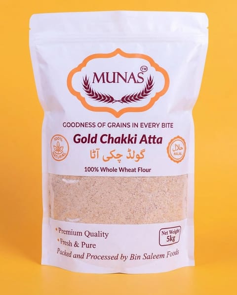 MUNAS Gold Chakki Atta 5 kg pack